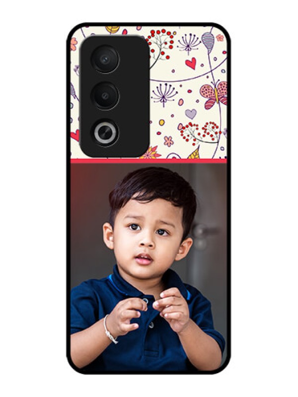 Custom Oppo K12x 5g Custom Metal Phone Case - Premium Floral Design