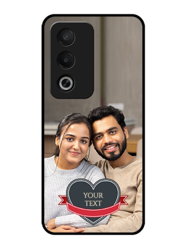 Custom Oppo K12x 5g Custom Metal Phone Case - Just Married Couple Design