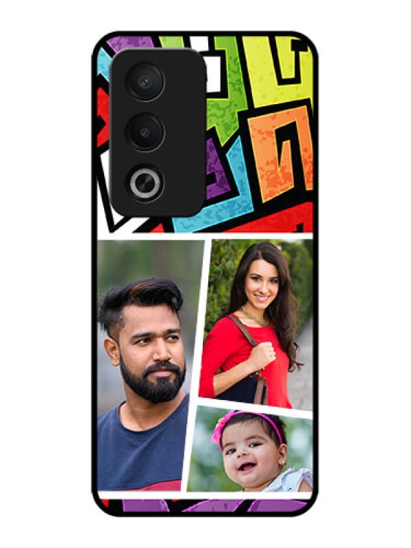 Custom Oppo K12x 5g Custom Metal Phone Case - Graffiti Pattern Design