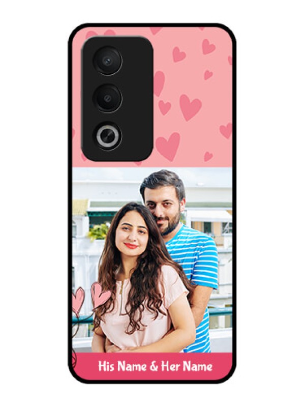 Custom Oppo K12x 5g Custom Metal Phone Case - Love Design Peach Color