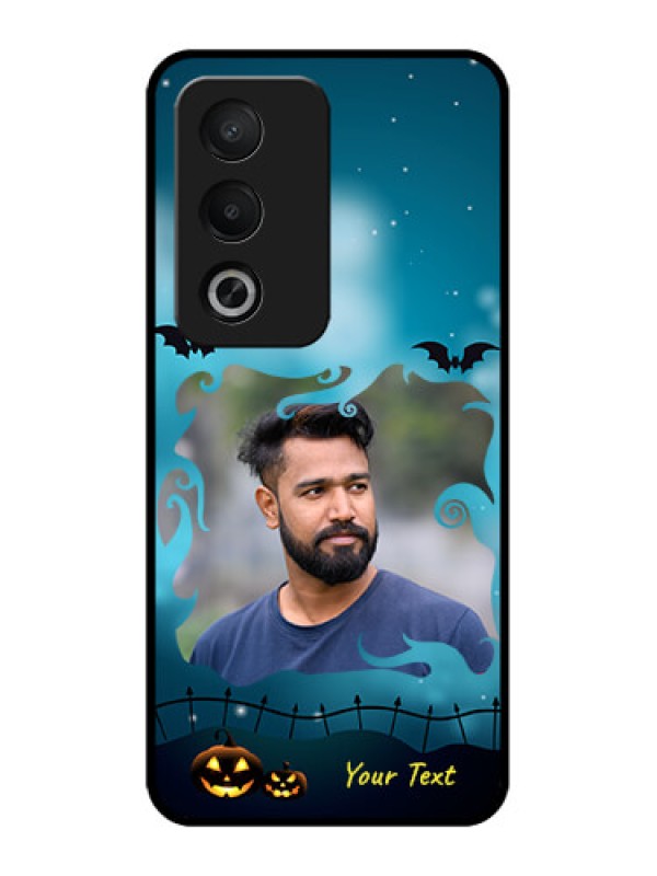 Custom Oppo K12x 5g Custom Metal Phone Case - Halloween Frame Design