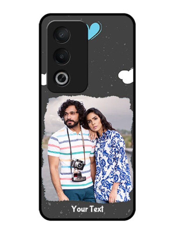 Custom Oppo K12x 5g Custom Metal Phone Case - Splashes With Love Doodles Design