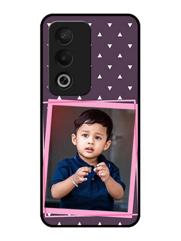 Custom Oppo K12x 5g Custom Metal Phone Case - Triangle Pattern Dotted Design