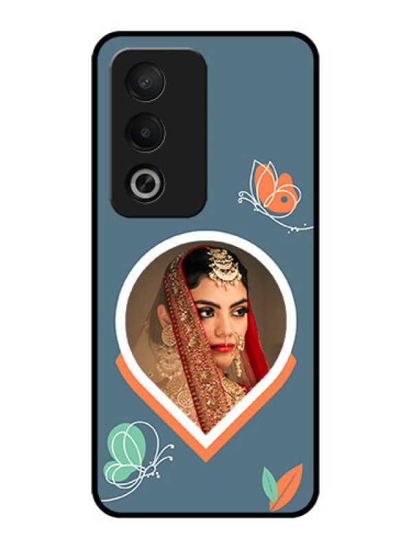 Custom Oppo K12x 5g Custom Metal Phone Case - Droplet Butterflies Design