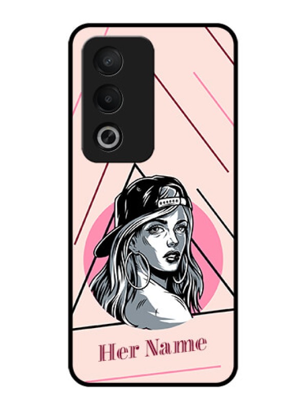 Custom Oppo K12x 5g Custom Metal Phone Case - Rockstar Girl Design