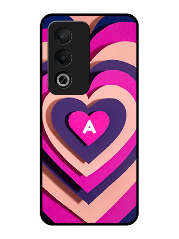 Custom Oppo K12x 5g Custom Metal Phone Case - Cute Heart Pattern Design