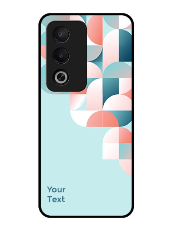 Custom Oppo K12x 5g Custom Metal Phone Case - Stylish Semi - Circle Pattern Design