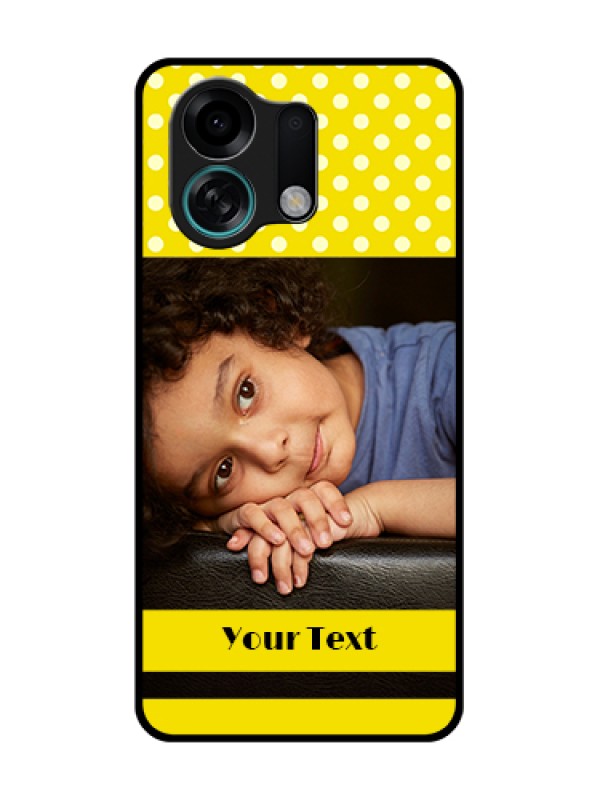 Custom Oppo K13 Turbo 5G Custom Metal Phone Case - Bright Yellow Case Design