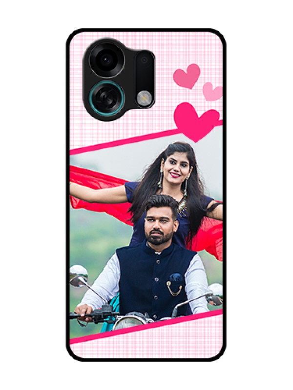 Custom Oppo K13 Turbo 5G Custom Metal Phone Case - Love Shape Heart Design