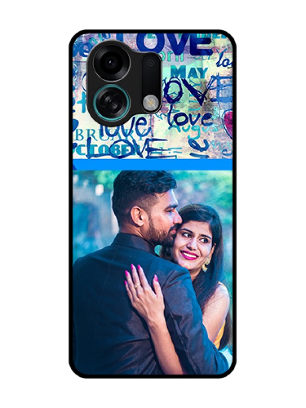 Custom Oppo K13 Turbo 5G Custom Metal Phone Case - Colorful Love Design