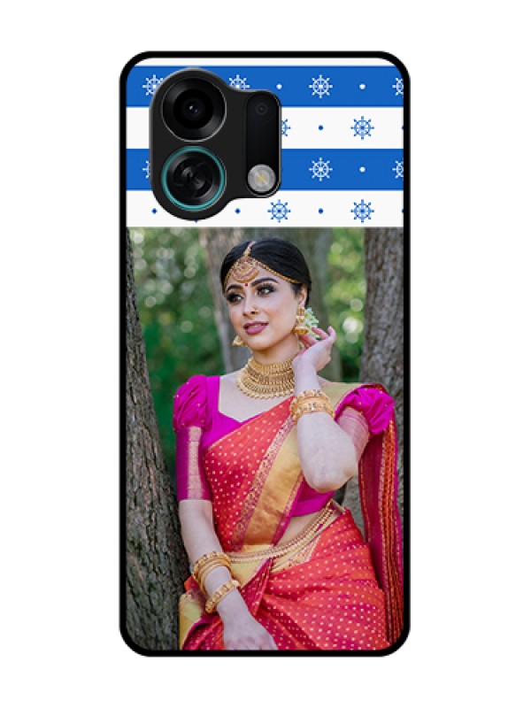 Custom Oppo K13 Turbo 5G Custom Metal Phone Case - Snow Pattern Design