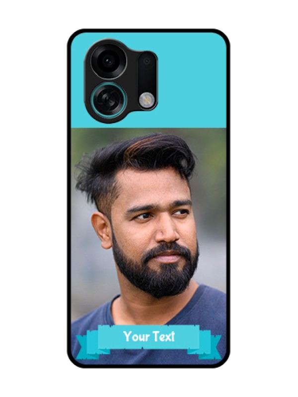 Custom Oppo K13 Turbo 5G Custom Metal Phone Case - Blue Color Design