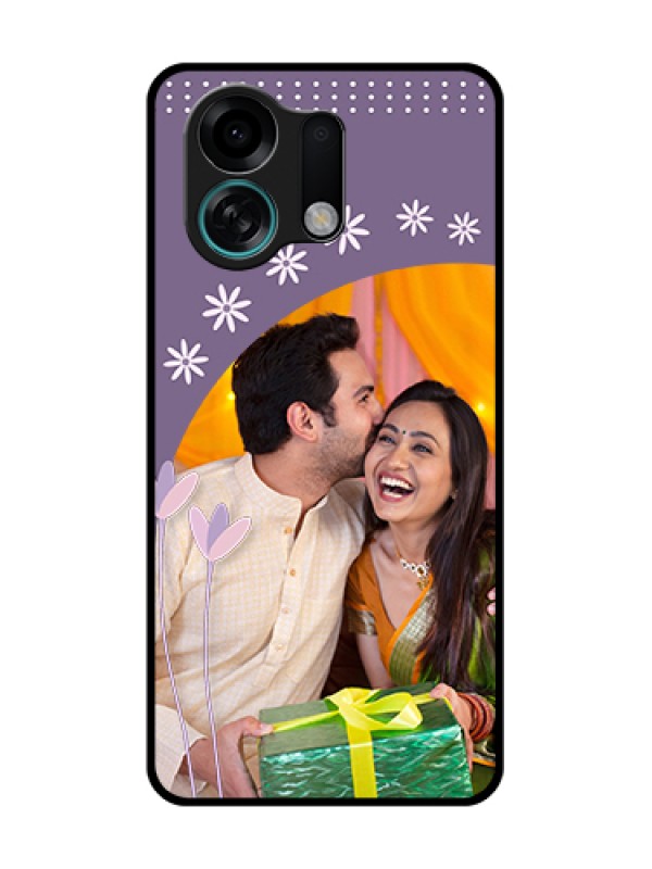 Custom Oppo K13 Turbo 5G Custom Metal Phone Case - Lavender Flowers Design