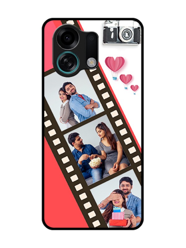 Custom Oppo K13 Turbo 5G Custom Metal Phone Case - 3 Image Holder With Film Reel