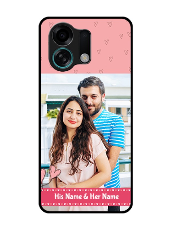 Custom Oppo K13 Turbo 5G Custom Metal Phone Case - Love Design Peach Color