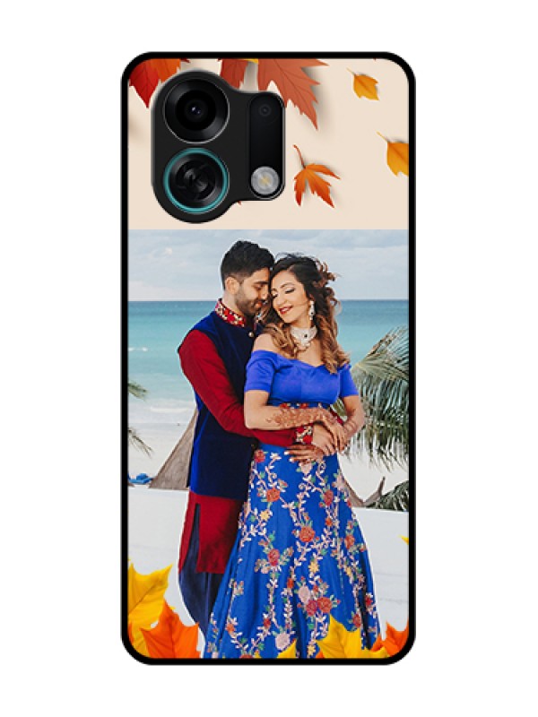 Custom Oppo K13 Turbo 5G Custom Metal Phone Case - Autumn Maple Leaves Design