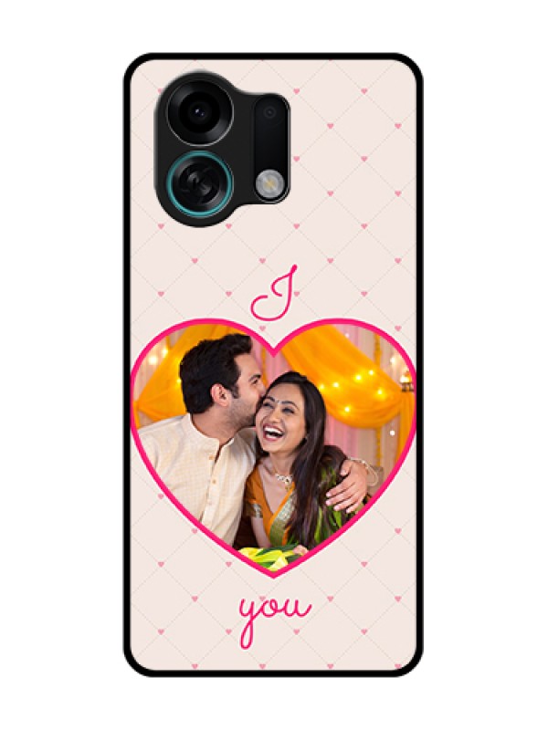 Custom Oppo K13 Turbo Pro 5G Custom Metal Phone Case - Heart Shape Design