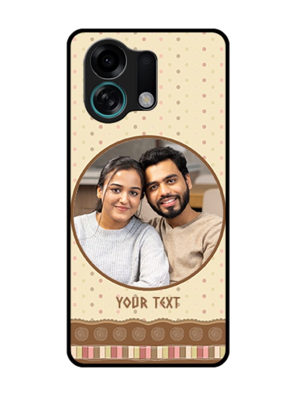 Custom Oppo K13 Turbo Pro 5G Custom Metal Phone Case - Brown Dotted Mobile Case Design