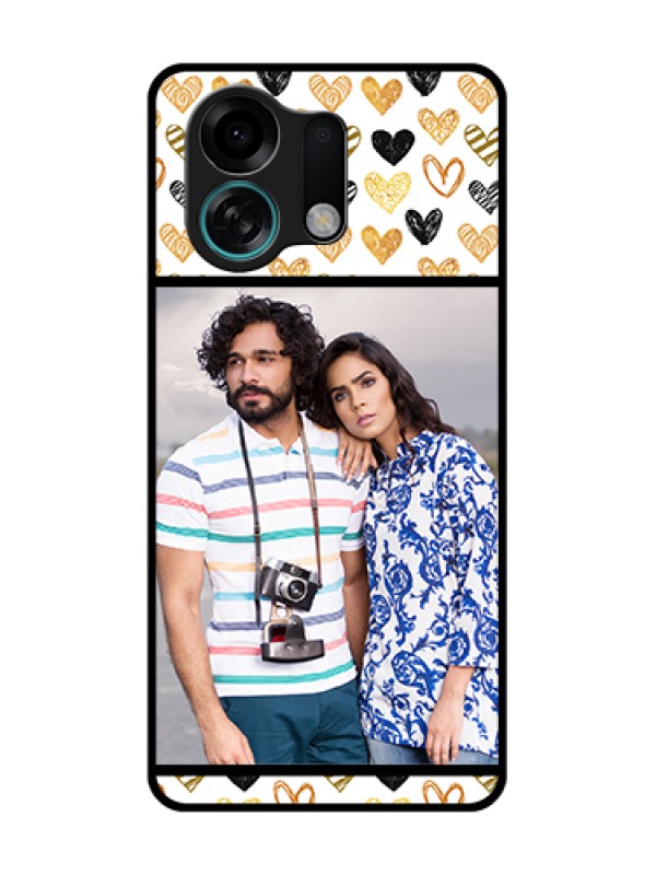 Custom Oppo K13 Turbo Pro 5G Custom Metal Phone Case - Love Symbol Design