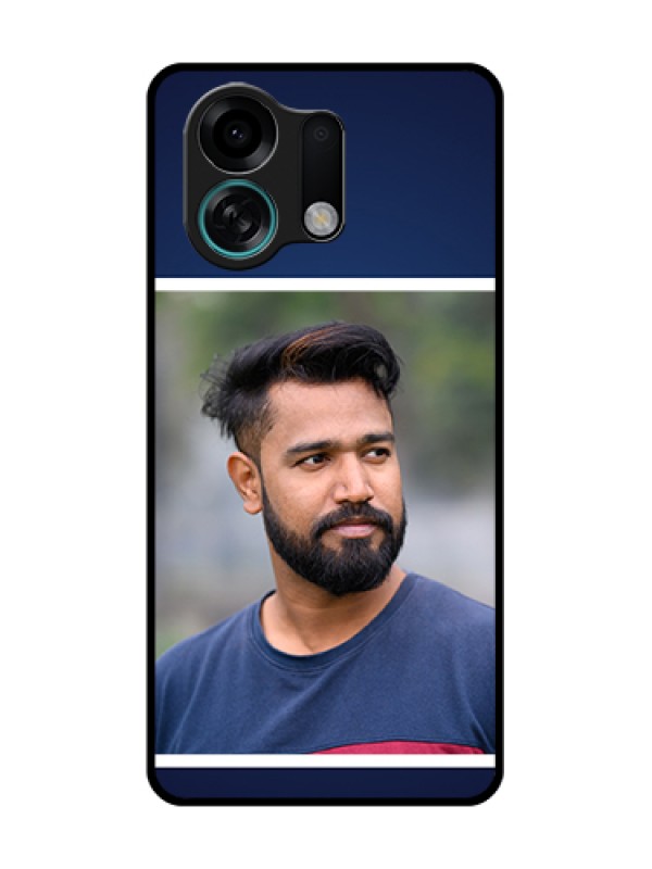 Custom Oppo K13 Turbo Pro 5G Custom Metal Phone Case - Simple Royal Blue Design