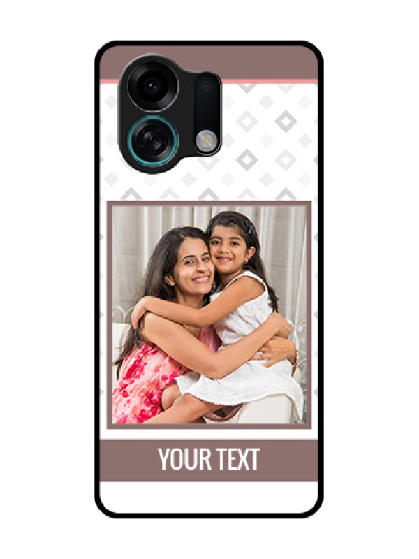 Custom Oppo K13 Turbo Pro 5G Custom Metal Phone Case - Simple Diamond Design