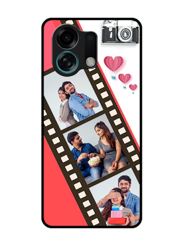 Custom Oppo K13 Turbo Pro 5G Custom Metal Phone Case - 3 Image Holder With Film Reel