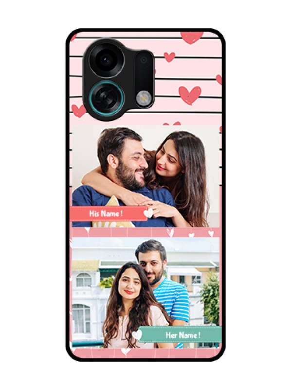 Custom Oppo K13 Turbo Pro 5G Custom Metal Phone Case - Photo With Heart Design