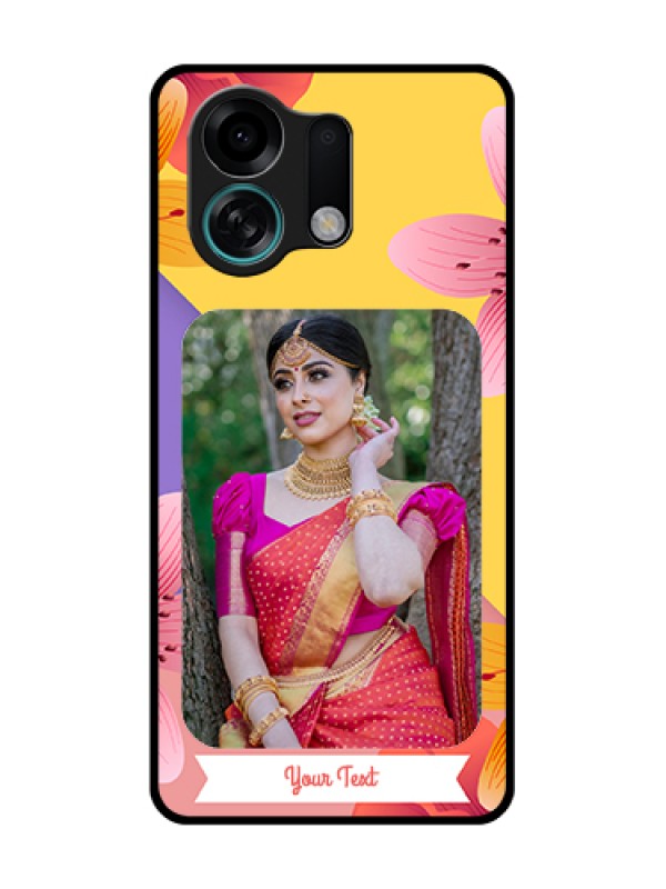 Custom Oppo K13 Turbo Pro 5G Custom Metal Phone Case - 3 Image With Vintage Floral Design