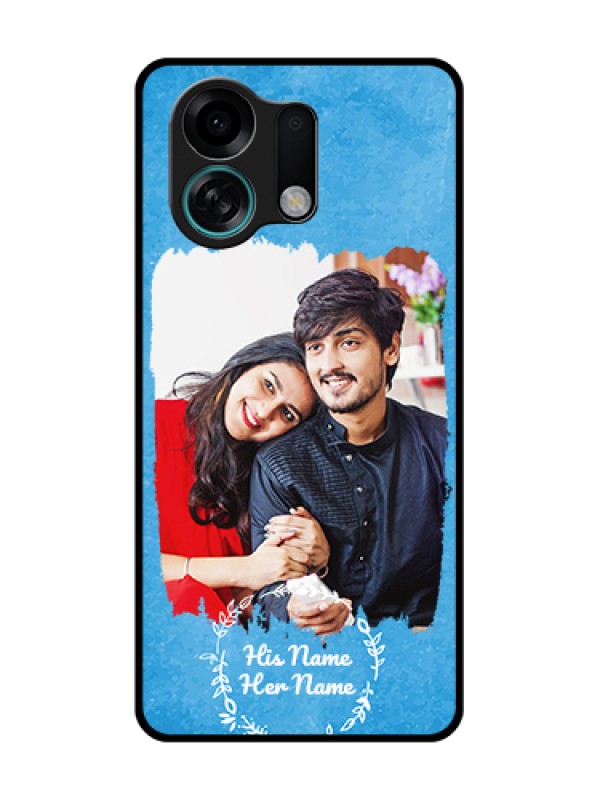 Custom Oppo K13 Turbo Pro 5G Custom Metal Phone Case - Blue Color Vintage Design