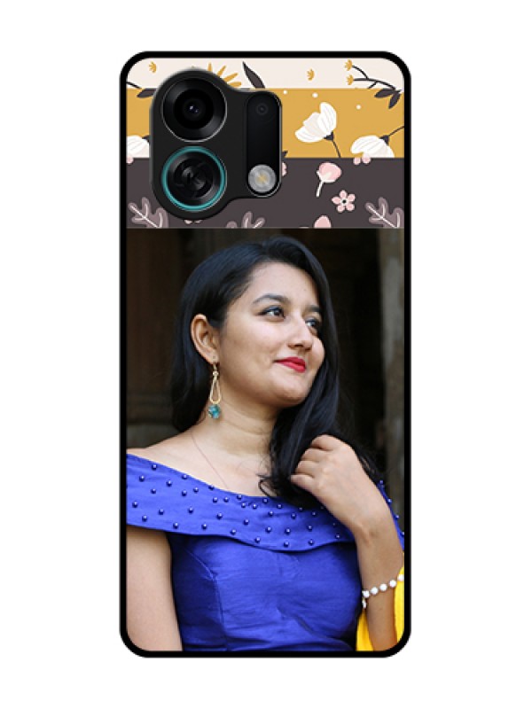 Custom Oppo K13 Turbo Pro 5G Custom Metal Phone Case - Stylish Floral Design