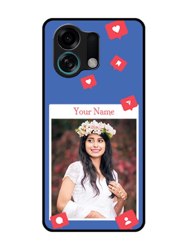 Custom Oppo K13 Turbo Pro 5G Custom Metal Phone Case - Like Share And Comment Design