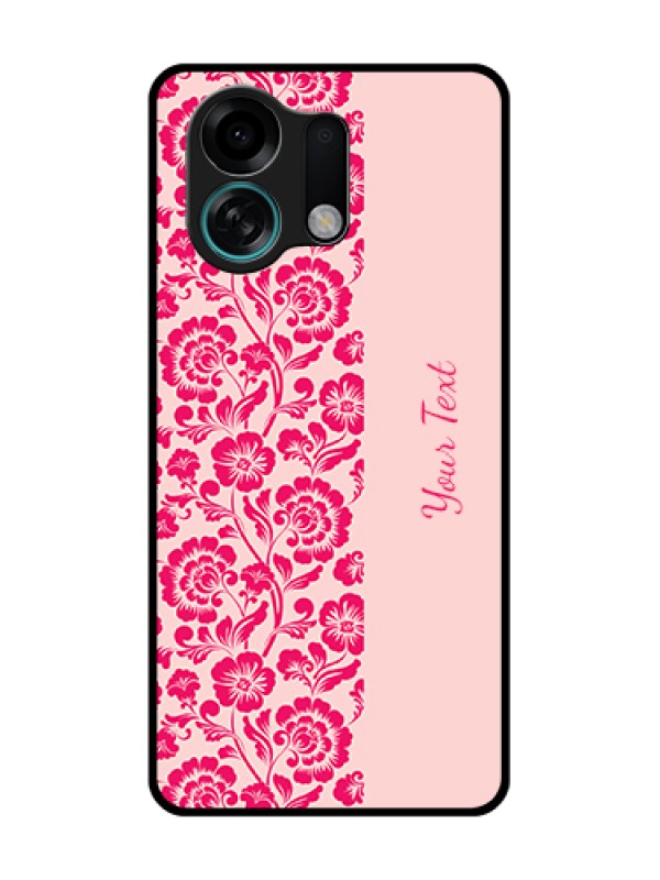 Custom Oppo K13 Turbo Pro 5G Custom Metal Phone Case - Attractive Floral Pattern Design