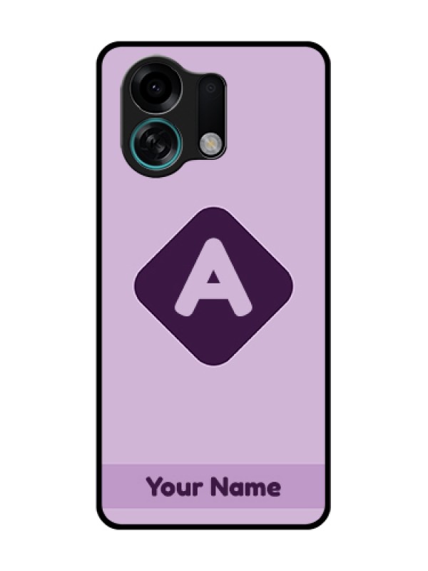 Custom Oppo K13 Turbo Pro 5G Custom Metal Phone Case - Custom Letter In Curved Badge Design