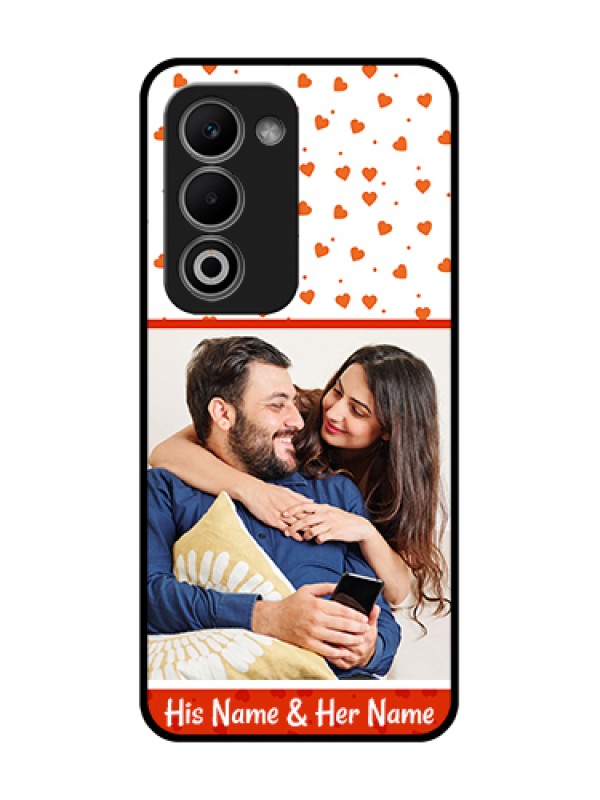 Custom Oppo K13X 5G Custom Metal Phone Case - Orange Love Symbol Design