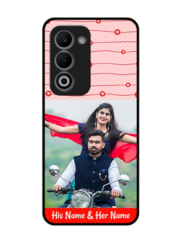 Custom Oppo K13X 5G Custom Metal Phone Case - Red Pattern Case Design