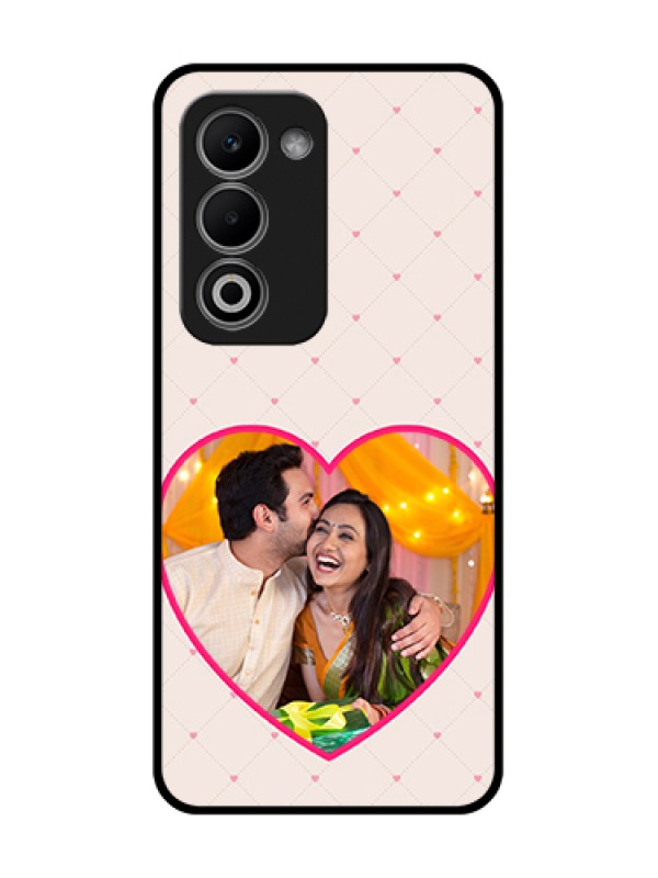 Custom Oppo K13X 5G Custom Metal Phone Case - Heart Shape Design