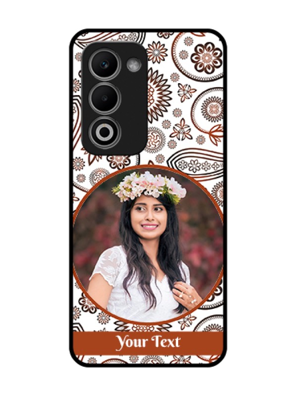 Custom Oppo K13X 5G Custom Metal Phone Case - Abstract Flower Design