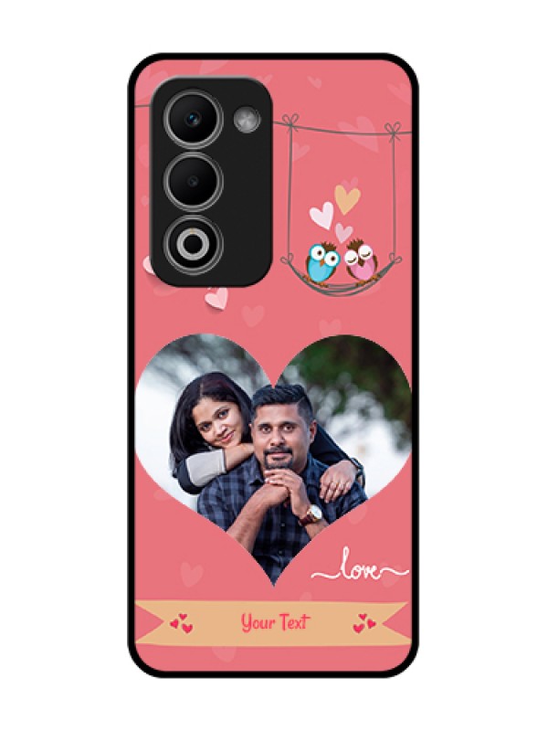 Custom Oppo K13X 5G Custom Metal Phone Case - Peach Color Love Design