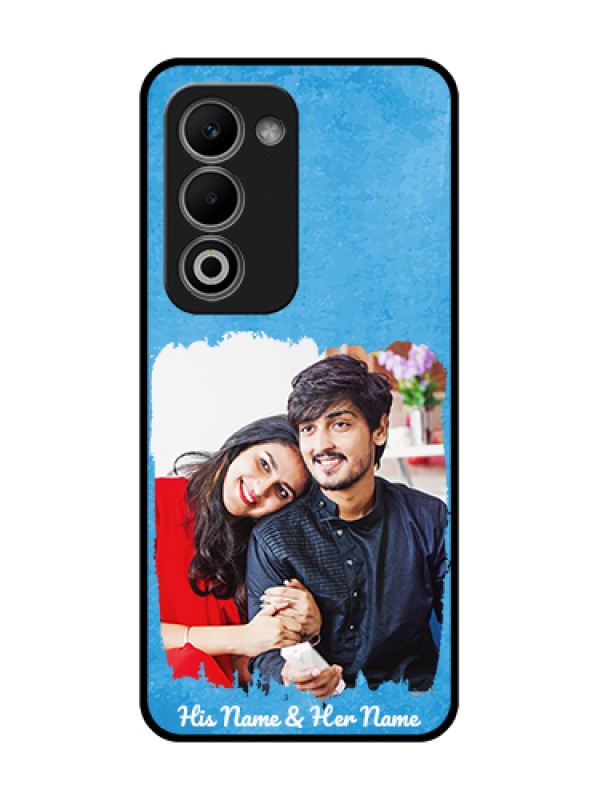 Custom Oppo K13X 5G Custom Metal Phone Case - Blue Color Vintage Design