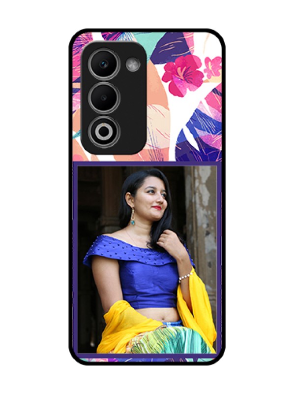 Custom Oppo K13X 5G Custom Metal Phone Case - Abstract Floral Design