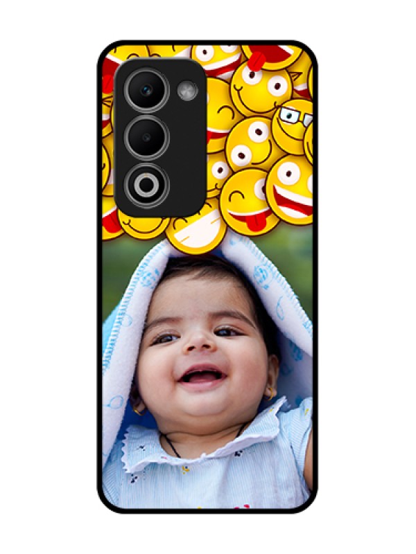 Custom Oppo K13X 5G Custom Metal Phone Case - With Smiley Emoji Design