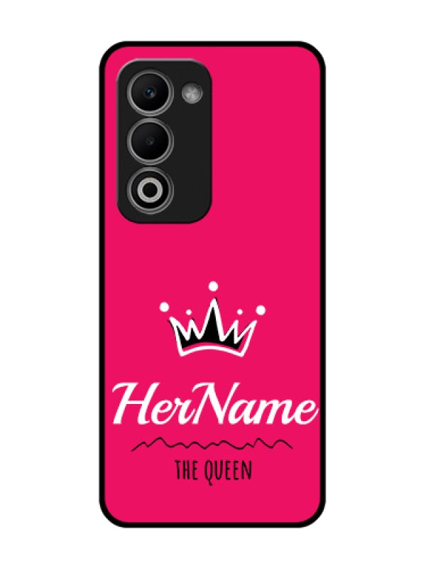 Custom Oppo K13X 5G Custom Metal Phone Case - Queen With Name Design