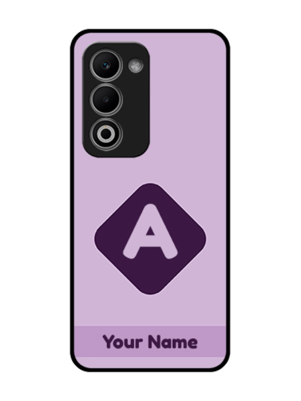 Custom Oppo K13X 5G Custom Metal Phone Case - Custom Letter In Curved Badge Design