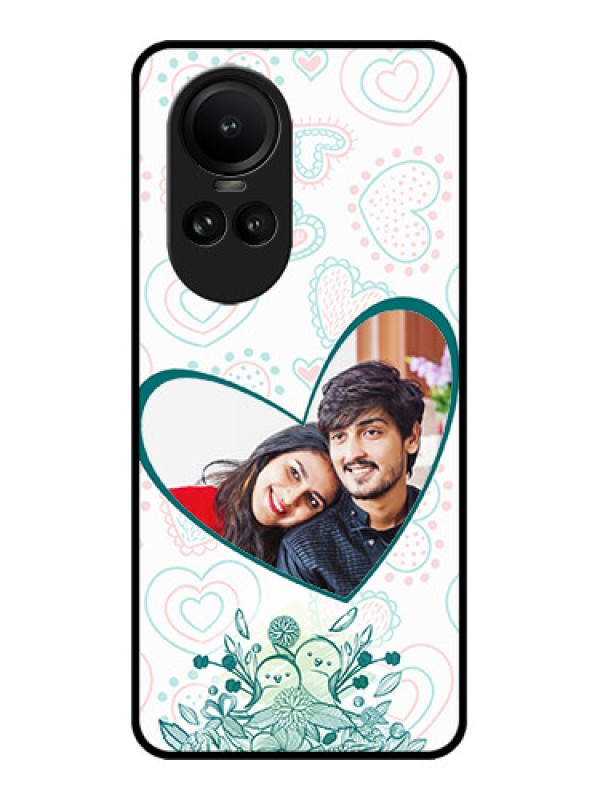 Custom Oppo Reno 10 5G Custom Metal Phone CasePremium Couple Design