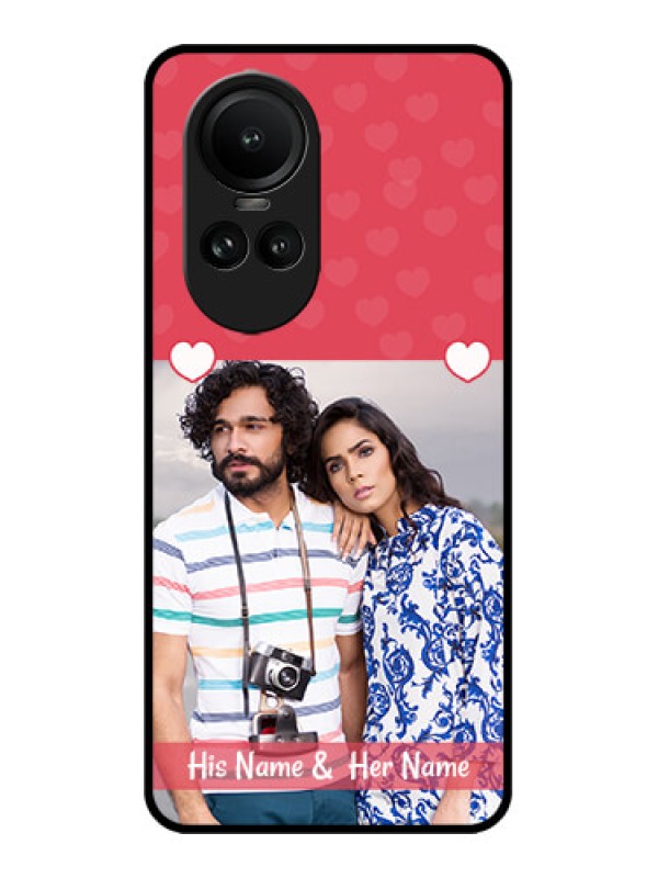 Custom Oppo Reno 10 5G Custom Metal Phone CaseSimple Love Design