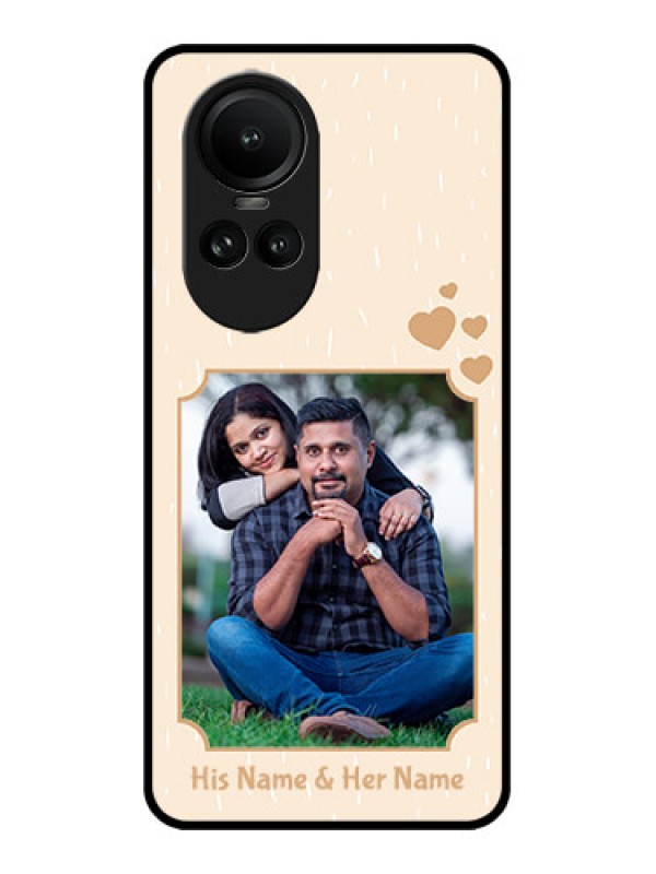 Custom Oppo Reno 10 5G Custom Metal Phone CaseWith Confetti Love Design