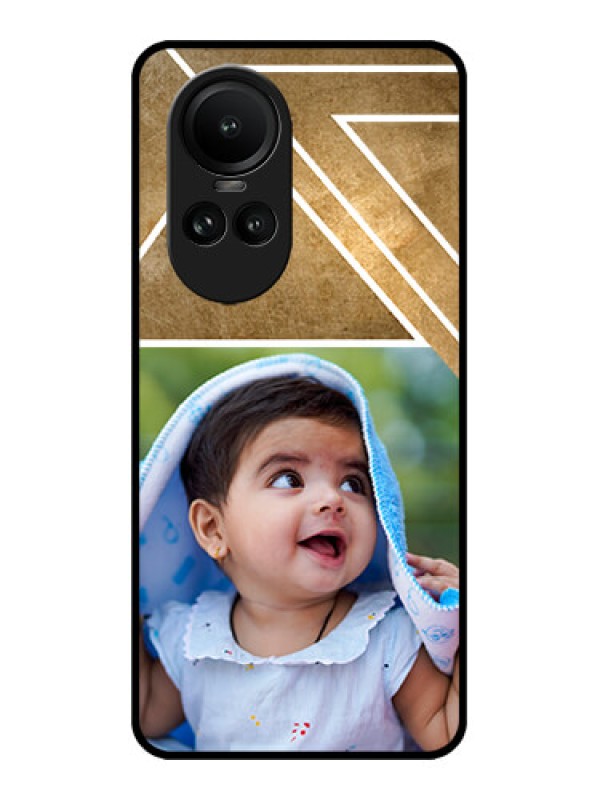 Custom Oppo Reno 10 5G Custom Metal Phone CaseGradient Abstract Texture Design