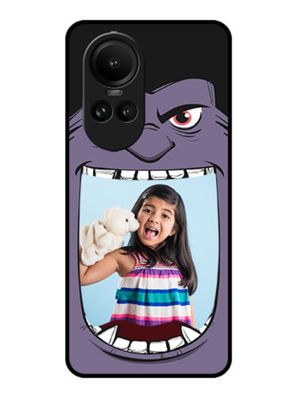 Custom Oppo Reno 10 5G Custom Metal Phone CaseAngry Monster Design