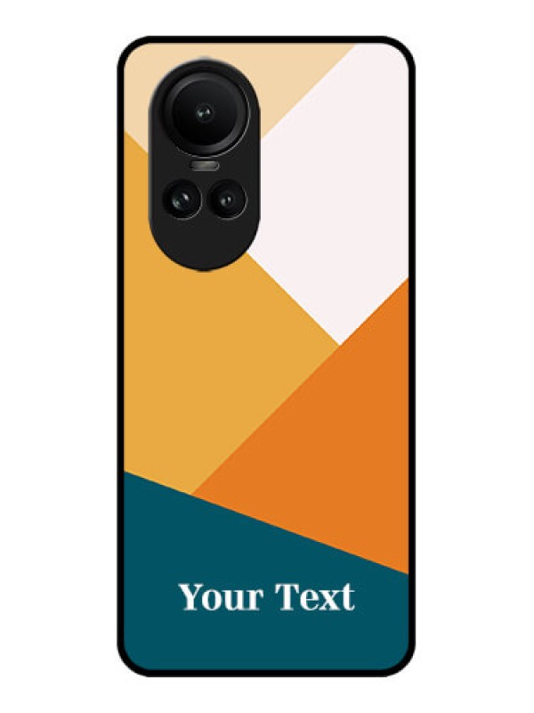 Custom Oppo Reno 10 5G Custom Metal Phone CaseStacked Multi - Colour Design