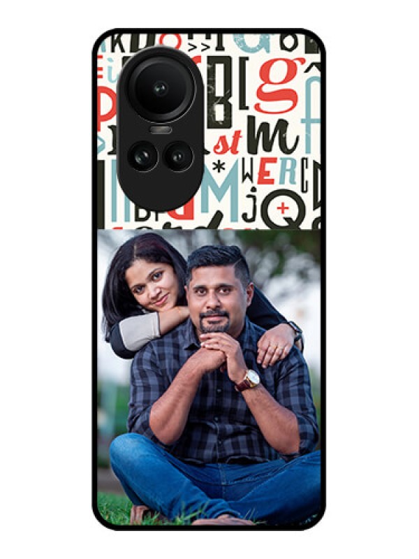 Custom Oppo Reno 10 Pro 5G Custom Metal Phone Case - Alphabet Design